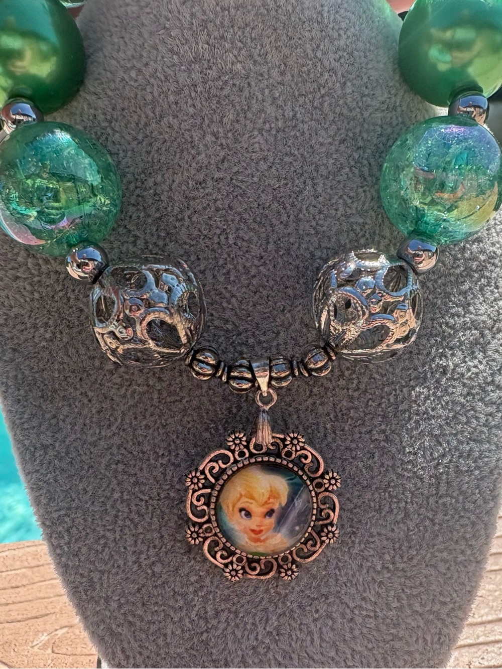 Tinker Bell bubble gum necklace.